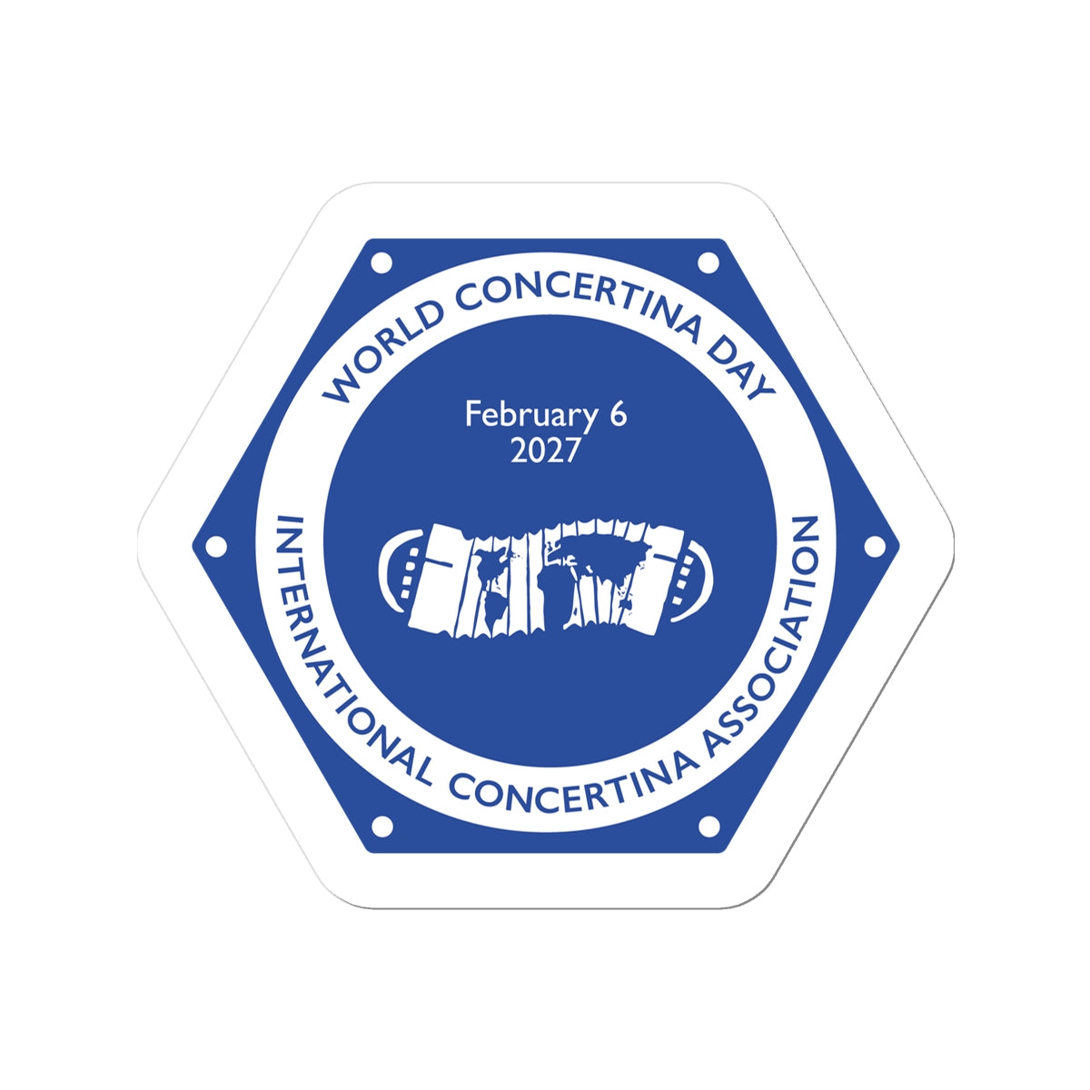 World Concertina Day 2027 Sticker
