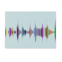 Rainbow Soundwave Glass Chopping Board