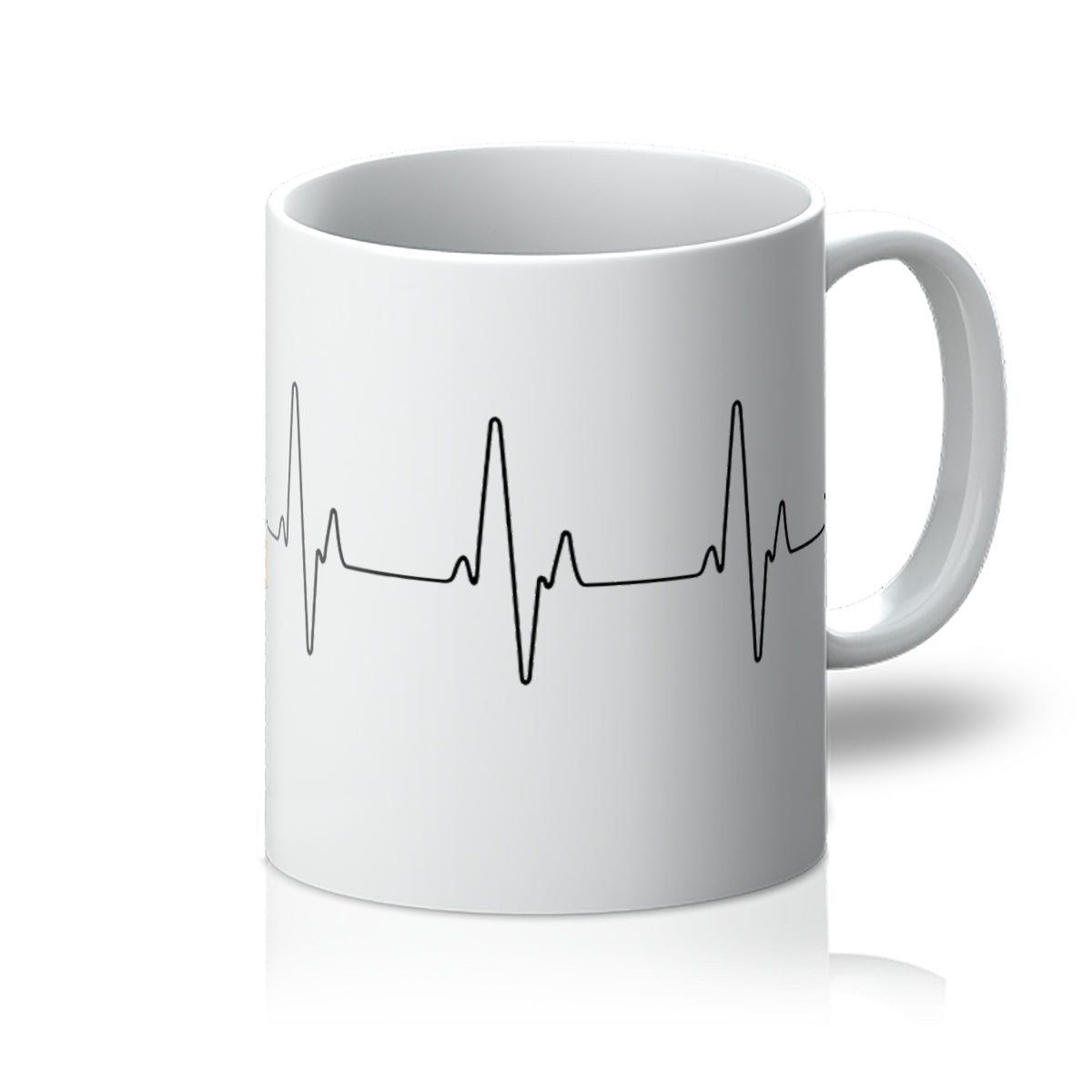 Table Tennis Heartbeat Mug