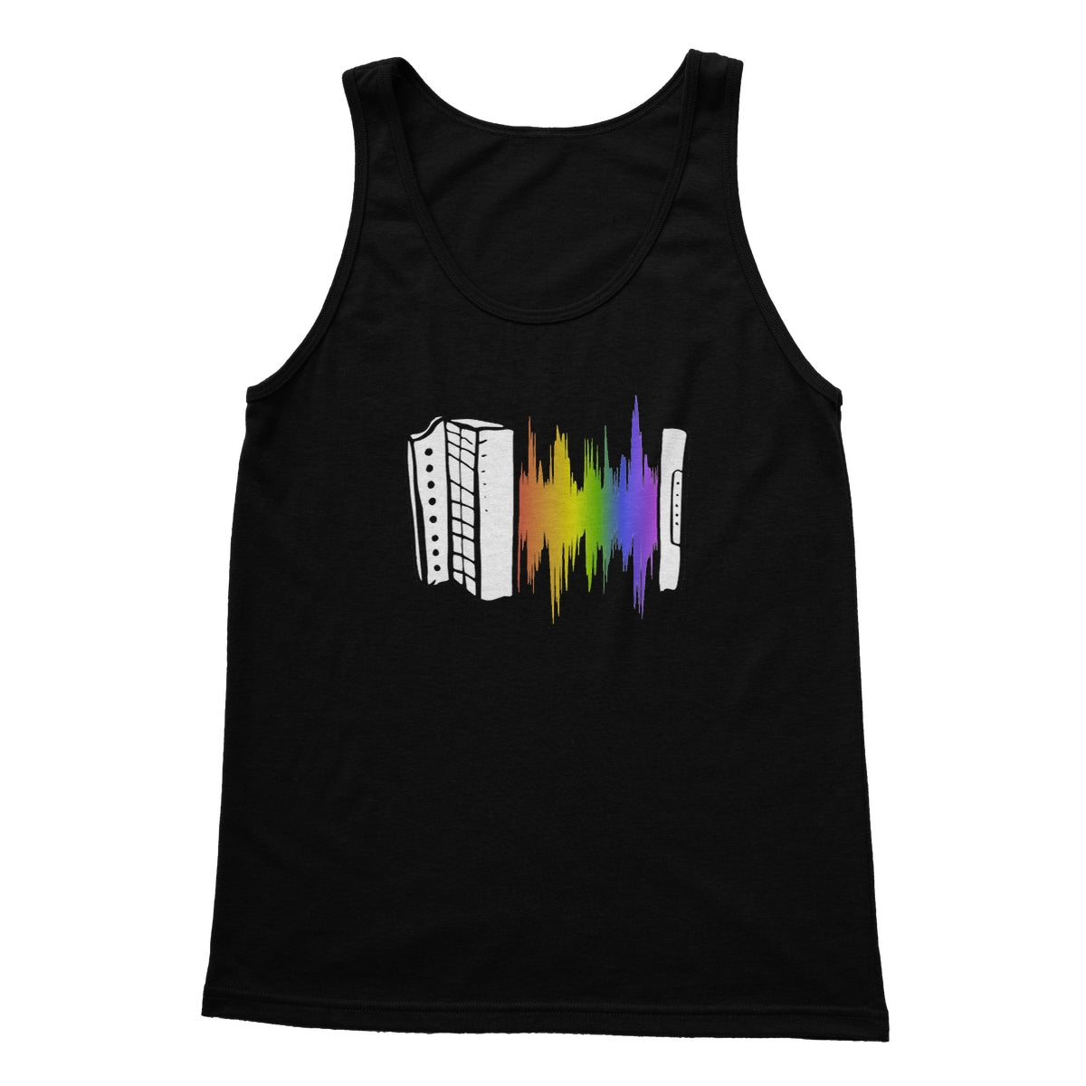 Rainbow Soundwave Melodeon Tank Top