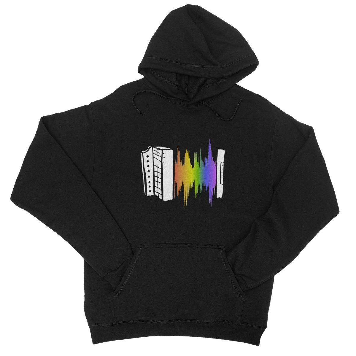 Rainbow Soundwave Melodeon Hoodie