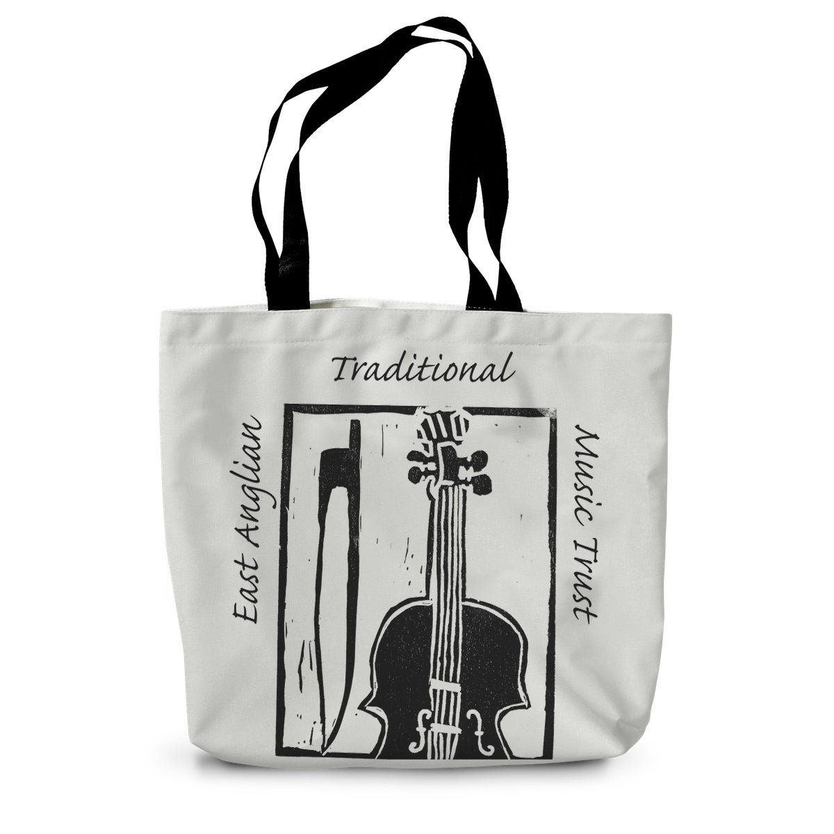  East Anglian Traditional Music Trust Large Logo Canvas Tote Bag in size: 