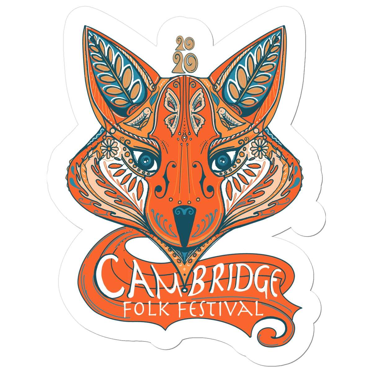 Cambridge Folk Festival - Design 7 -  Sticker