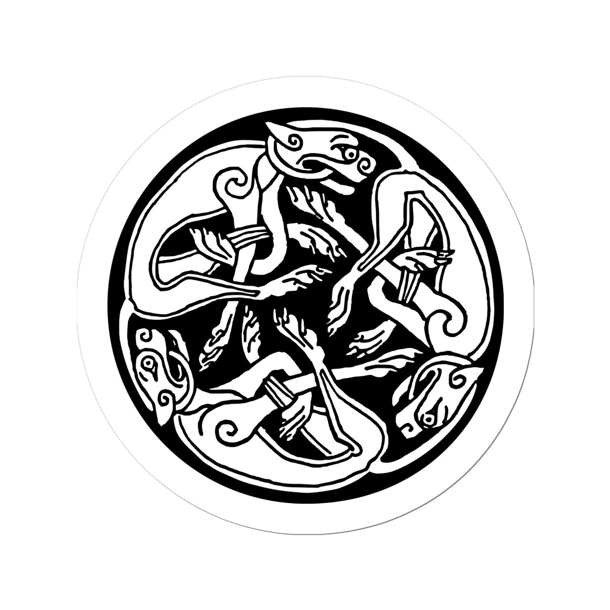 Celtic Tribal Spiral Sticker