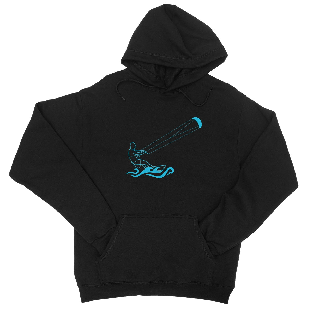 Kitesurfing Stylised College Hoodie