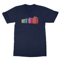 Rainbow Coloured Beach Huts T-Shirt