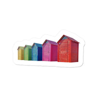 Beach Huts Sticker