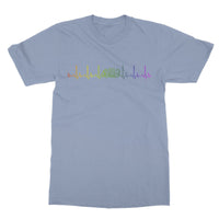 Rainbow Heartbeat Concertina T-Shirt