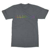 Rainbow Heartbeat Concertina T-Shirt