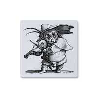  Goblin Playing Fiddle Coaster in size: 2 Coasters