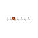 Table Tennis Heartbeat Sticker