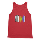 Black Rainbow Soundwave Melodeon Tank Top in size: XL