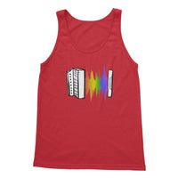 Black Rainbow Soundwave Melodeon Tank Top in size: XL