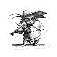  Goblin Playing Fiddle Sticker in size: 3"x4"