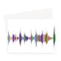 Rainbow Soundwave Greeting Card