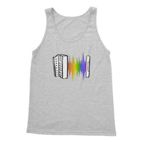 Black Rainbow Soundwave Melodeon Tank Top in size: M