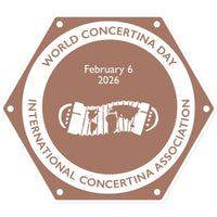  World Concertina Day 2026 Sticker in size: 14"x14"