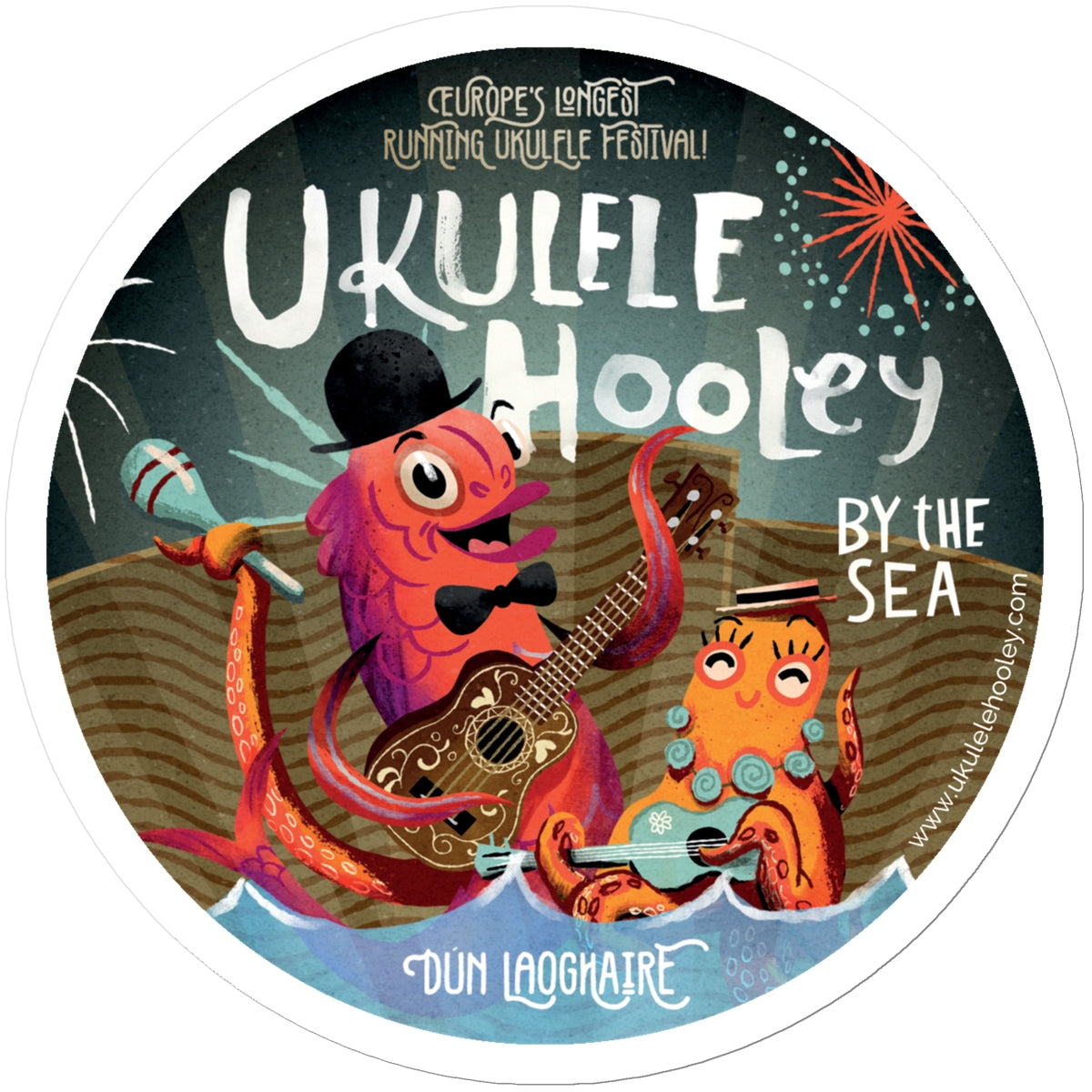 Ukulele Hooley Sticker 3
