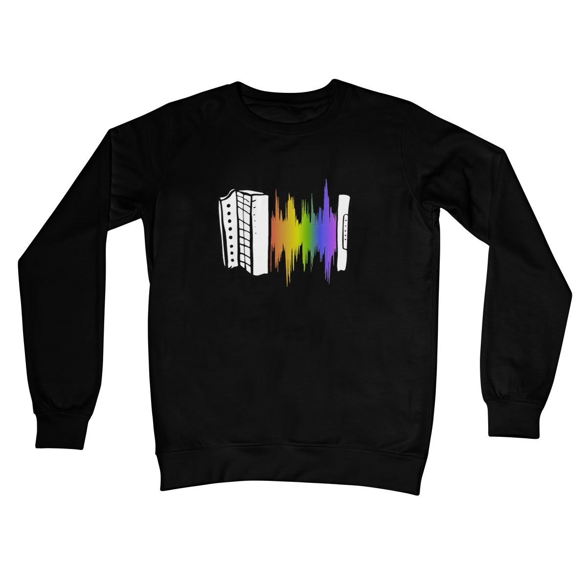 Rainbow Soundwave Melodeon Sweatshirt
