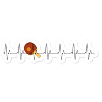 Table Tennis Heartbeat Sticker