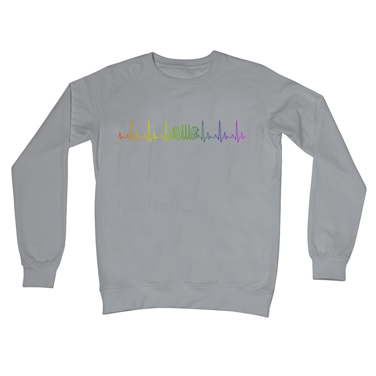 Rainbow Heartbeat Concertina Sweatshirt