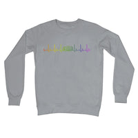 Rainbow Heartbeat Concertina Sweatshirt