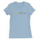 Rainbow Heartbeat Concertina Women's T-Shirt