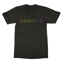 Rainbow Heartbeat Concertina T-Shirt