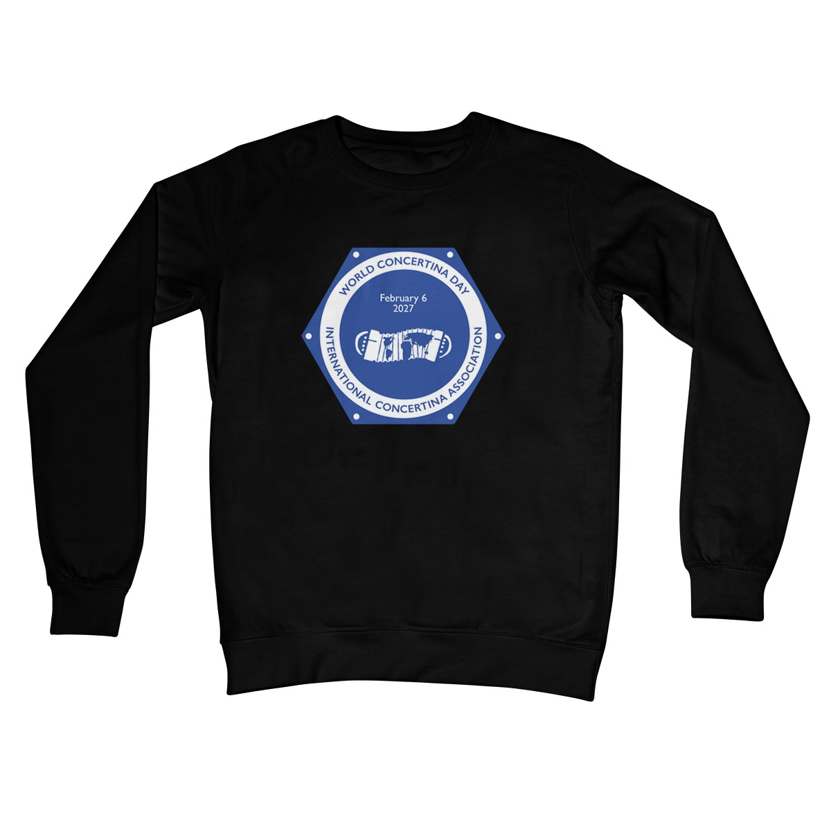 World Concertina Day 2027 Crew Neck Sweatshirt