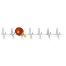 Table Tennis Heartbeat Sticker