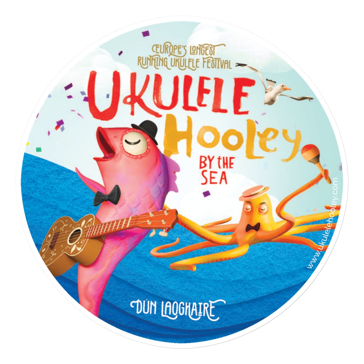 Ukulele Hooley Sticker 2