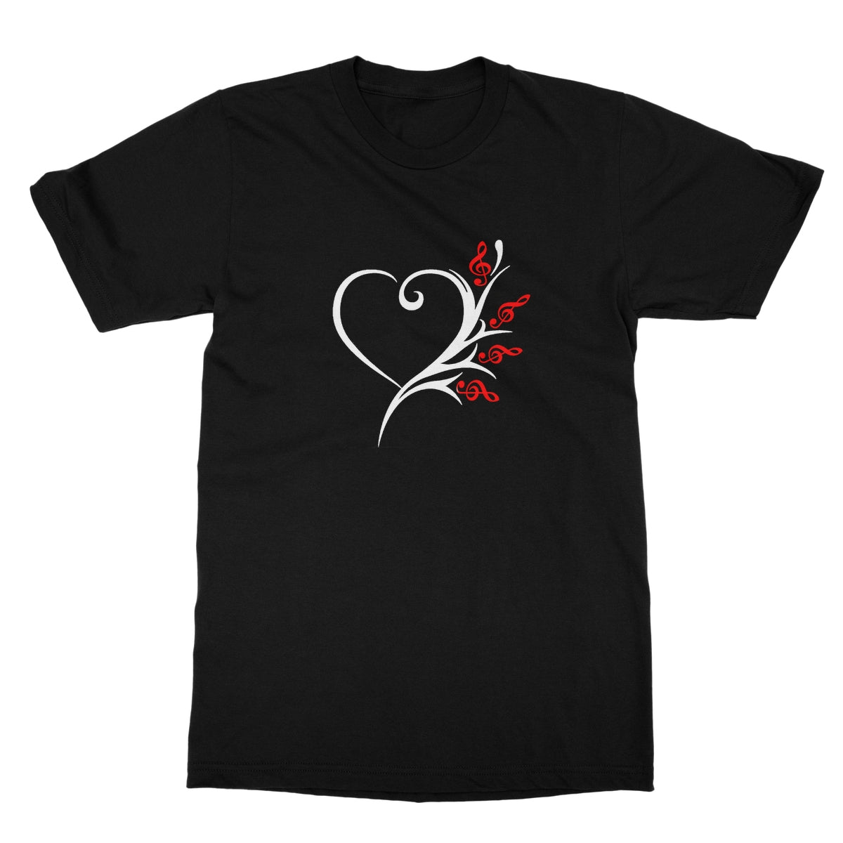 Musical Heart Flower T-Shirt