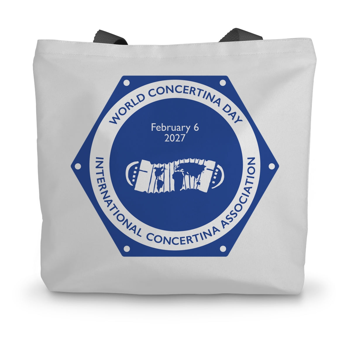 World Concertina Day 2027 Canvas Tote Bag