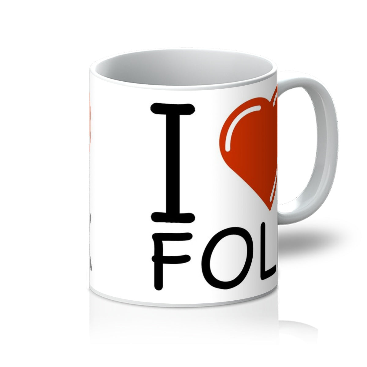 I Love Folk Mug
