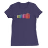 Rainbow Coloured Beach Huts Women's T-Shirt