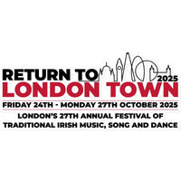  Return to London Town 2025 Sticker in size: 14"x14"