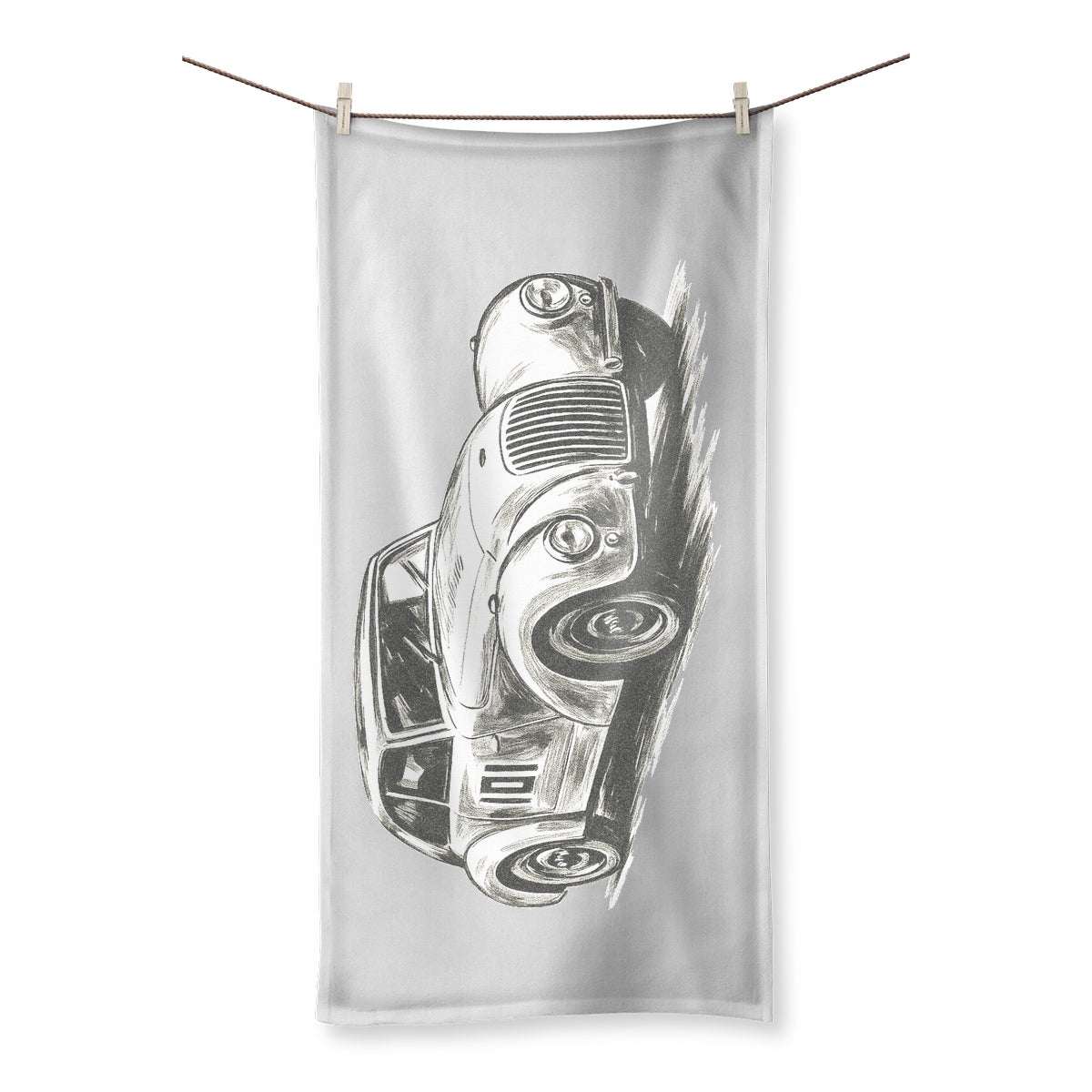  Allard P1 Fastback Towel in size: 19.7"x39.4"
