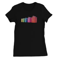 Rainbow Coloured Beach Huts Women's T-Shirt