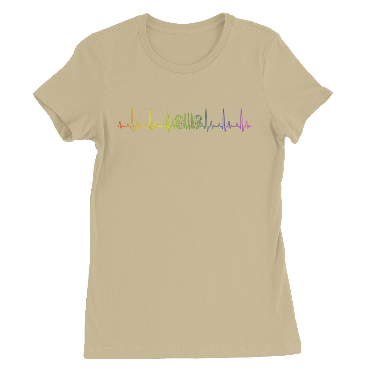 Rainbow Heartbeat Concertina Women's T-Shirt