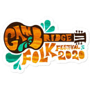  Cambridge Folk Festival - Design 8 -  Sticker in size: 5.5"x5.5"