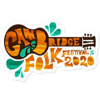  Cambridge Folk Festival - Design 8 -  Sticker in size: 5.5"x5.5"