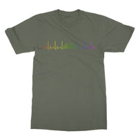 Rainbow Heartbeat Concertina T-Shirt