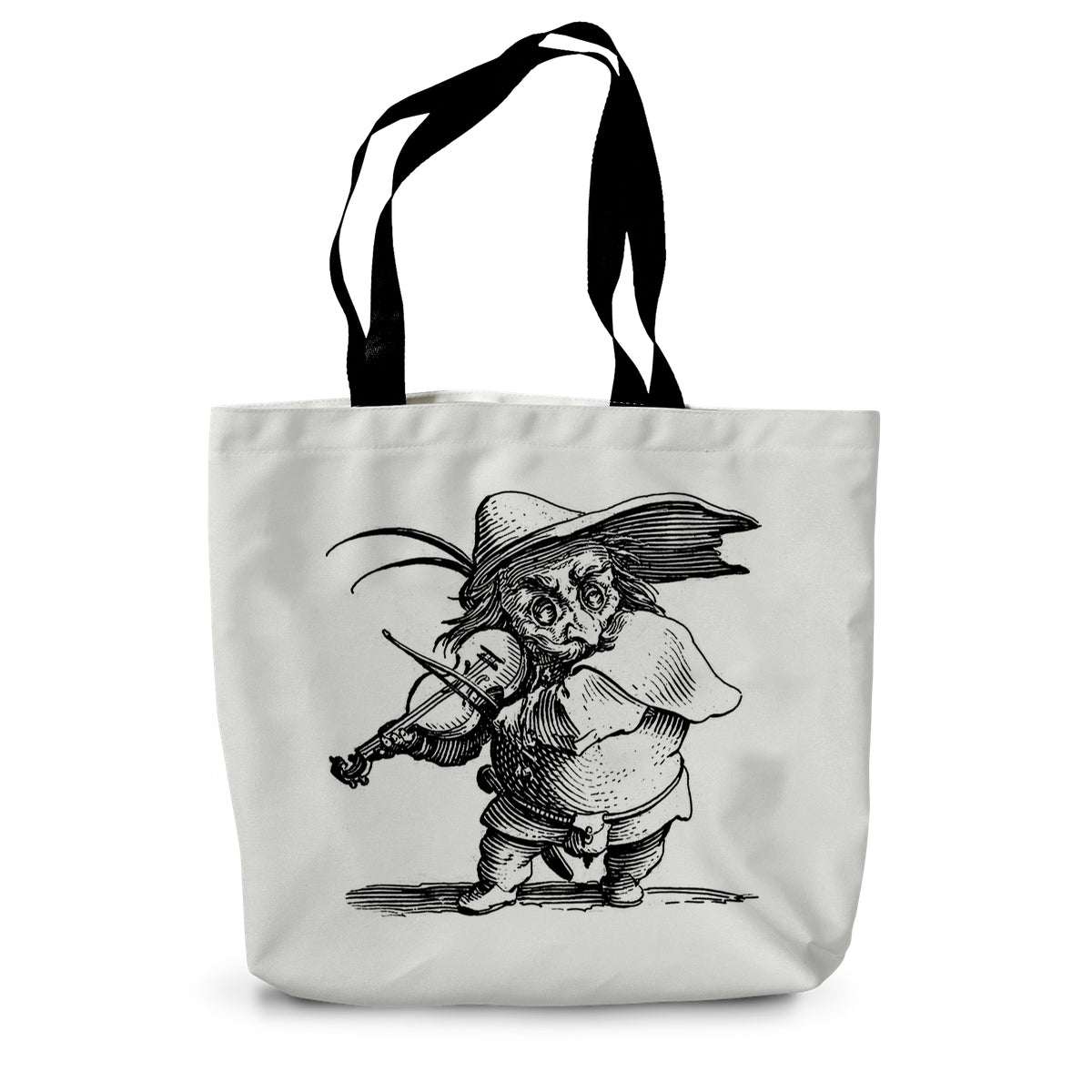  Goblin Playing Fiddle Canvas Tote Bag in size: 