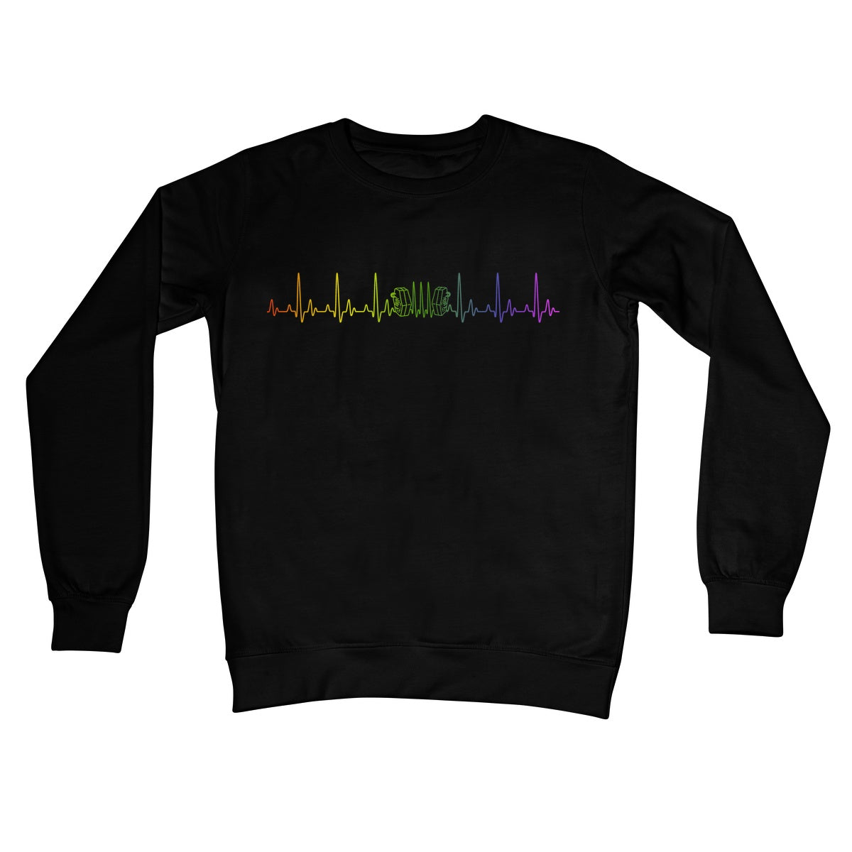 Rainbow Heartbeat Concertina Sweatshirt