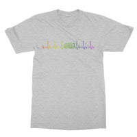 Rainbow Heartbeat Concertina T-Shirt