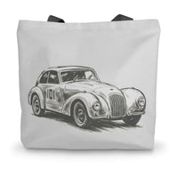  Allard P1 Fastback Canvas Tote Bag in size: 14"x18.5"