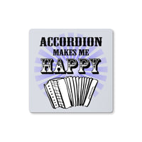 Accordion makes me happy Coaster