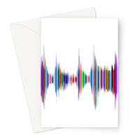 Rainbow Soundwave Greeting Card