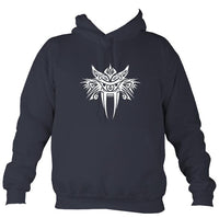 Tribal Sabre Tooth Hoodie-Hoodie-Denim-Mudchutney