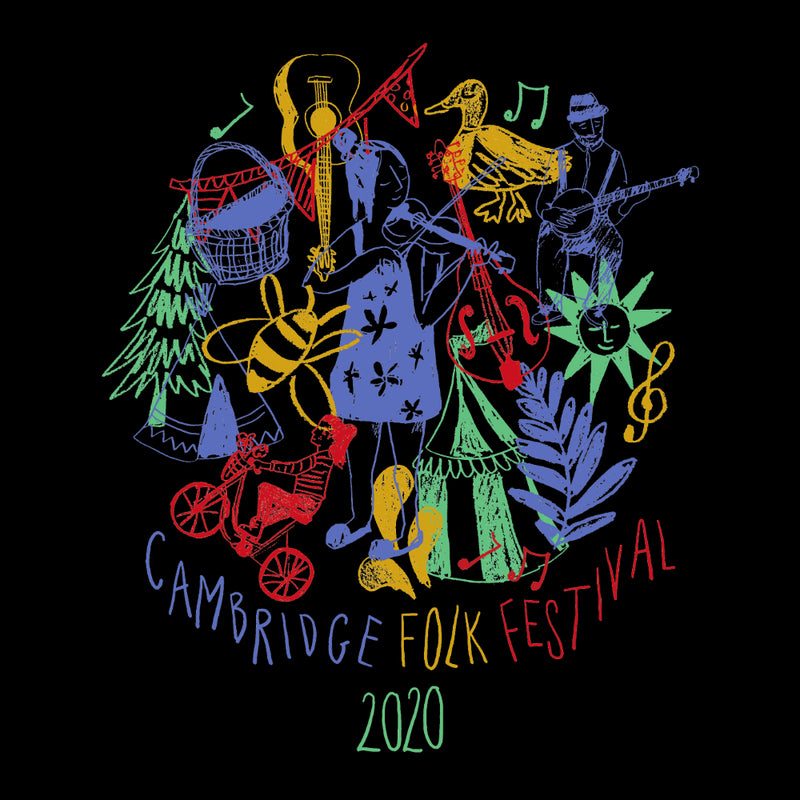 Cambridge Folk Festival - Design 9 - T-shirt - T-shirt - - Mudchutney